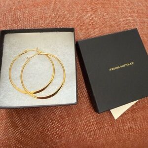 NWT Freida Rothman 925 FAS Hoop Earrings
